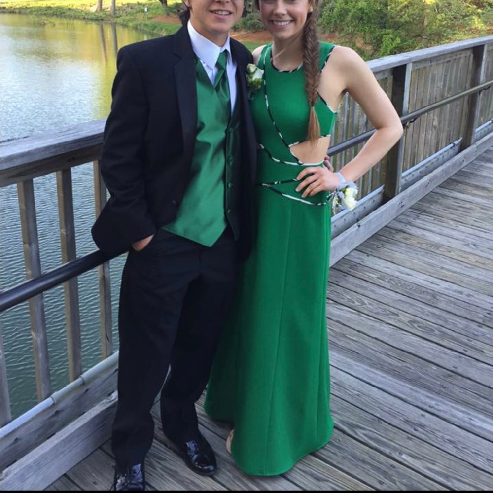 BCBG Maxazaria Cut Out Prom Dress